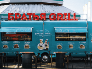food truck bleu grill entreprise traiteur paris